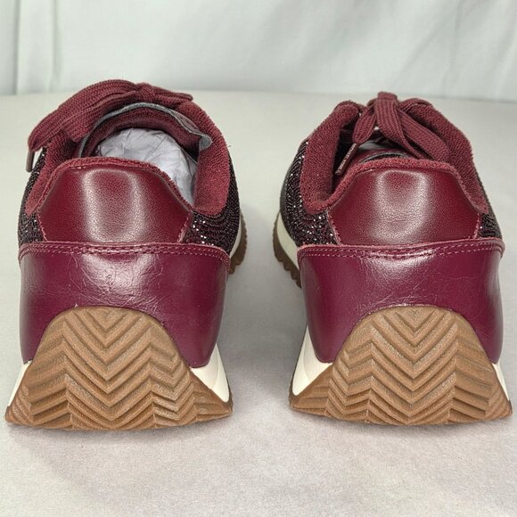 NWOT Michael Kors Women's Rhodes Trainer, Oxblood, 10 - Picture 4 of 7